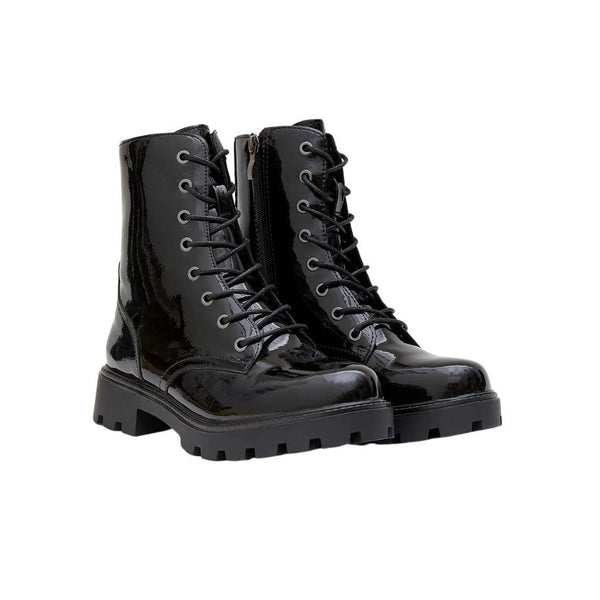 Botas Militares Botas Altas De Cuña Negras Boots Botas Militares