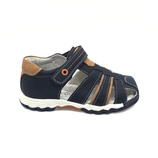 Sandalias de Niño PIEL - Navy/Camel_3573.jpg