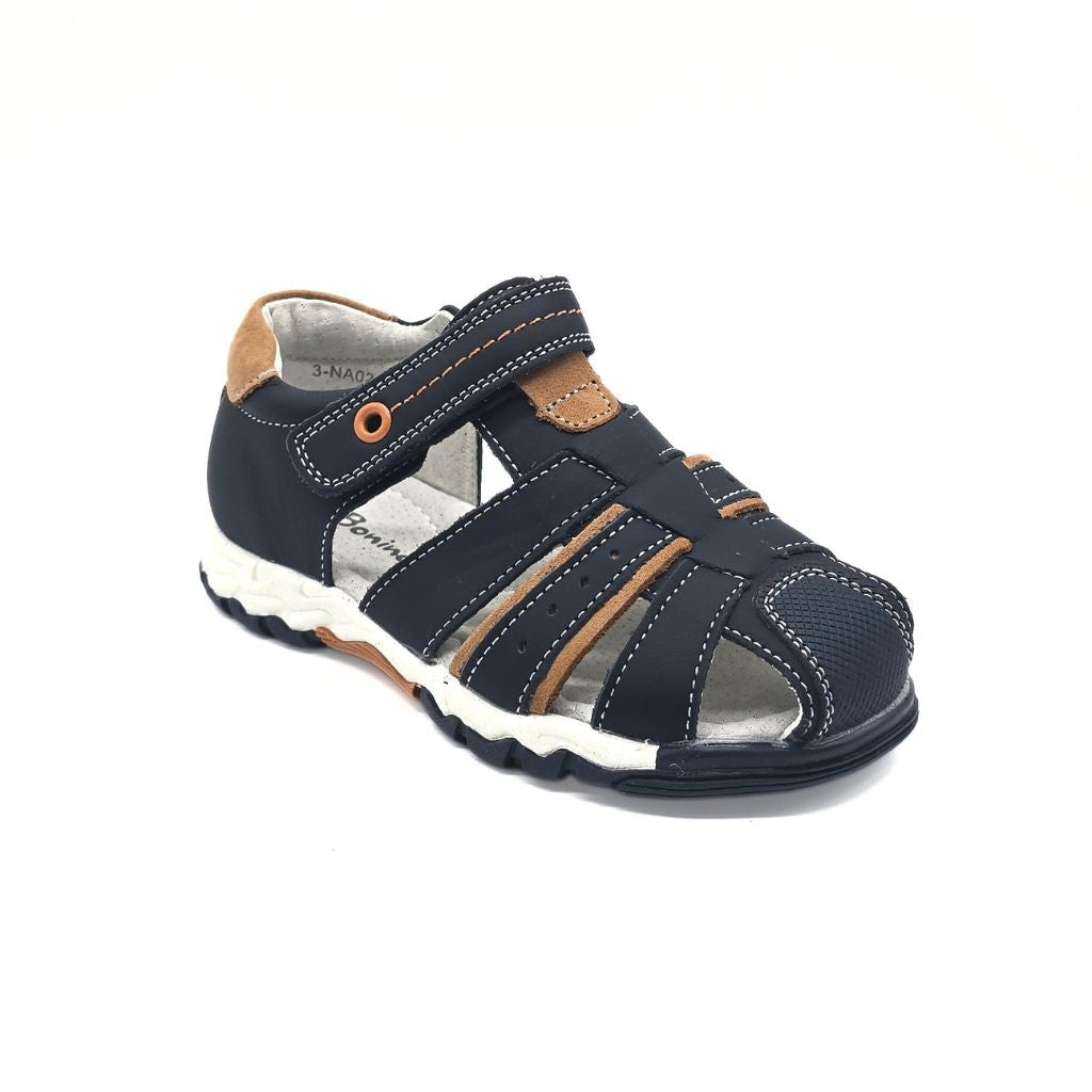 Sandalias de Niño PIEL - Navy/Camel_3574.jpg