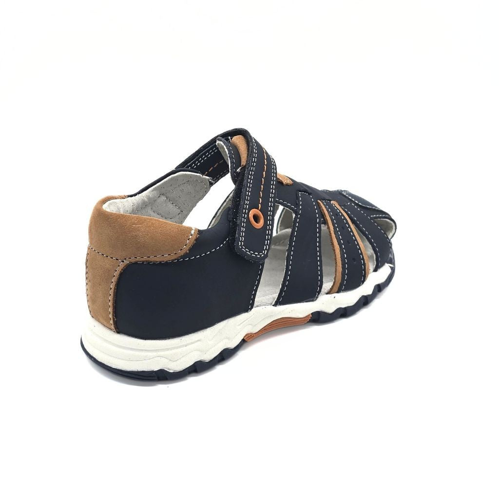 Sandalias de Niño PIEL - Navy/Camel_3575.jpg