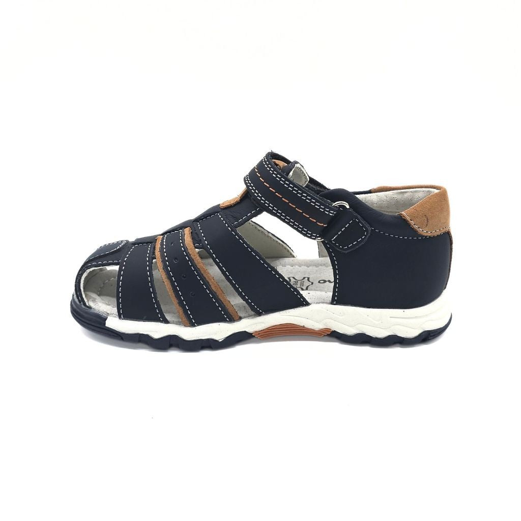 Sandalias de Niño PIEL - Navy/Camel_3576.jpg